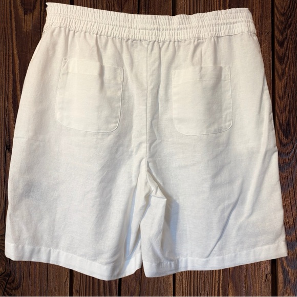 Stella Parker Island Collection Drawstring Linen-Blend Shorts - Picture 13 of 13